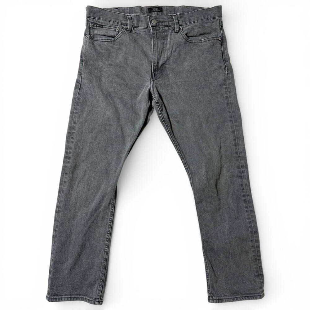 Polo Ralph Lauren Prospect Straight Jeans Mens Actual Size 36x29 Gray Straight